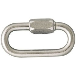 Maillon jonction acier zingué pour chaîne Ø4mm 180kg bl2