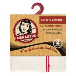 Lavette gaufrée 30x70cm la traditionelle sur cavalier