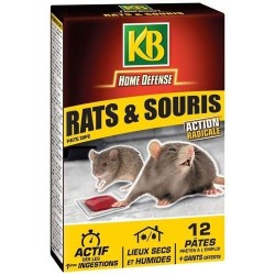 Home defense rat souris pâte 12x10g /nc