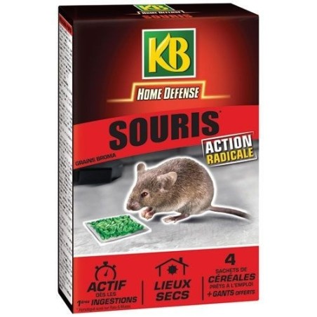 Home defense souris céréales 4x25g /nc