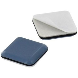 Patin glisseur ptfe gris adhésif 40x40mm blister de 4