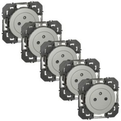Prise 2 p+t surface alu composable Dooxie