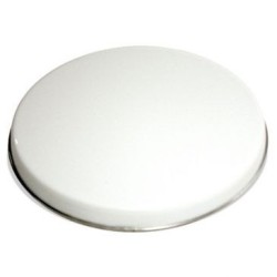 Cache-plaque 16 cm émail Blanc