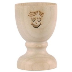 Coquetier bois - Smiley