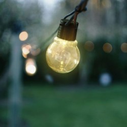 Guirlande solaire 30 lumens type spherique 10 ampoules 2700k