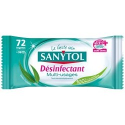 Sanytol lingettes multiusages désinfectantes x48