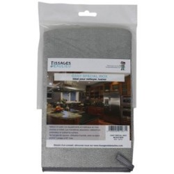 Gant microfibre special inox sur carte