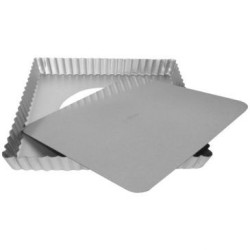Moule à tarte carré 21 x 21 x 2.5 cm - Silver Top