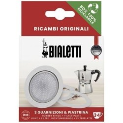 Filtre + 3 joints pour cafetière italienne 3/4 tasses