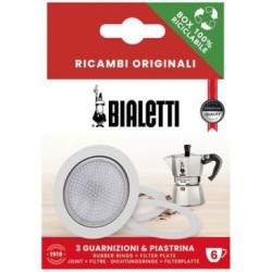 Filtre + 3 joints pour cafetière italienne 6 tasses