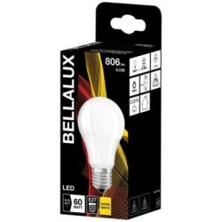 Bellalux led dépoli standard e27 8.5w chaud