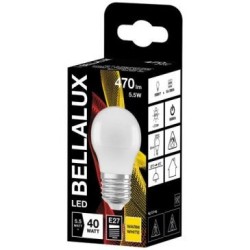 Bellalux led dépoli sphére e27 5.5w chaud 470lm