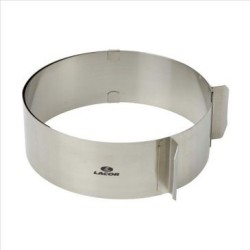 Cercle extensible de 16 à 30 cm Inox