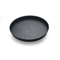 Tourtière cannelée 24 cm - Acier antiadhérent