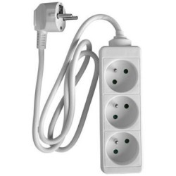 Bloc 3 prises 2p+t 16a blanc