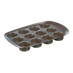 Moule 12 muffins 38X25 cm en métal - asimetriA