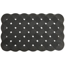 Tapis tresse caoutchouc épaisseur 6mm 45x75cm