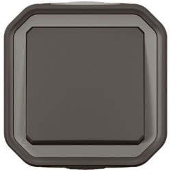 Plexo interrupteur va et vient anthracite complet