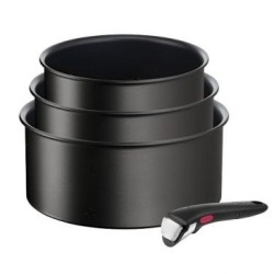 Lot de 3 casseroles 16 à 20 cm + poignée - Ingenio Eco Resist
