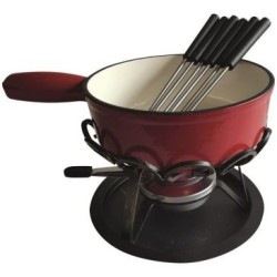 Service à fondue 24 cm Rouge - Savoyard