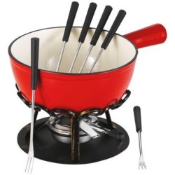 Service à fondue 21 cm Rouge - Savoyard