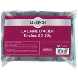 Laine acier 000 3x30g liberon