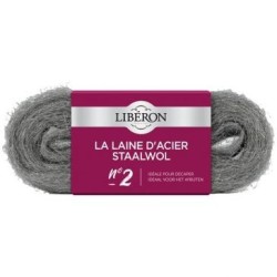 Laine acier n° 2 3x30g Liberon