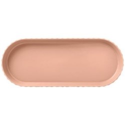 Plat à cake 37 x 15 cm Rose Sable - Paestum Minerva