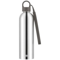 Gourde isotherme 0.5 L Inox & Marron - Melior
