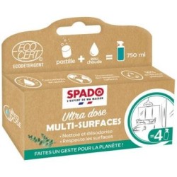 Pastille 8g rnettoyant multisurfaces a diluer x4 ecocert