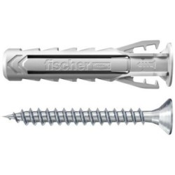 Cheville nylon sx plus 10x50 avec vis blister x5