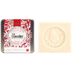 Savon de noël épices avec boite métal 100g.