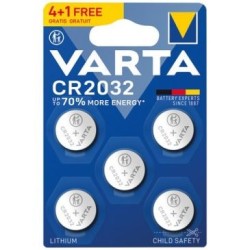 Pile lithium bouton CR2032 blister de 4 +1 offerte