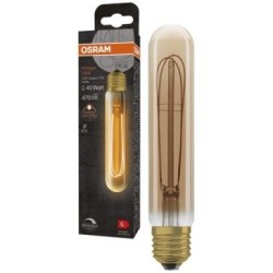 1906 tube t10 clair fil fin var or 4.8w e27 chaud