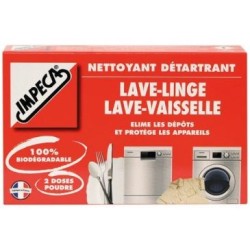 Impeca detartrant poudre lave linge/lave vaisselle X2 doses