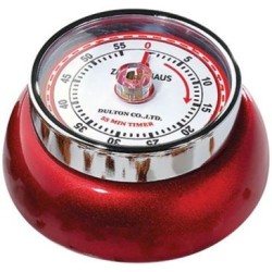 Minuteur aimanté Rouge Métallique