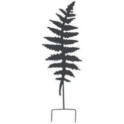Déco en métal à planter fougère 25x70cm anthracite