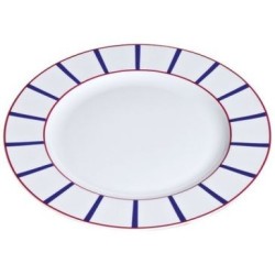Plat rond 32 cm - Basque Bleu