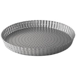 Moule à tarte cannelé perforé 28 cm - Delize