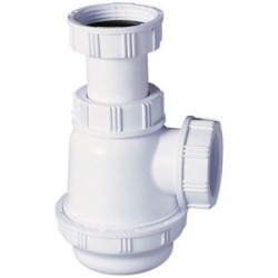 Siphon de lavabo à culot court