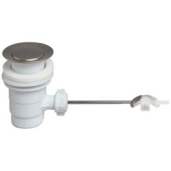 Bonde de lavabo pour système à tirette sans tirette