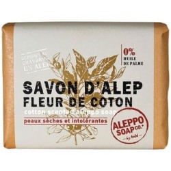 Savon alep fleur de coton 100 g