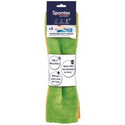 Lavette microfibre multi usages x 8