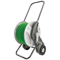 Dévidoir sur roues équipé monté 15mm 25m raccord et lan