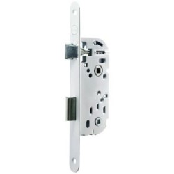 Serrure encastr.135mm pene dormant 1/2 tour blanc axe 50mm