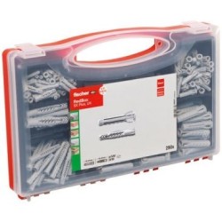 Coffret d'assortiment de 290 chevilles nylon