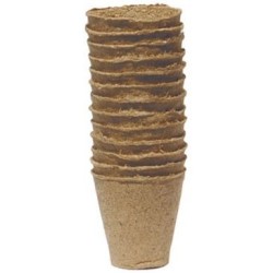 Godets 12 pots carrés Growing 8 x 8 cm compostable