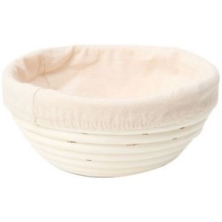 Banneton rond 25 cm avec toile