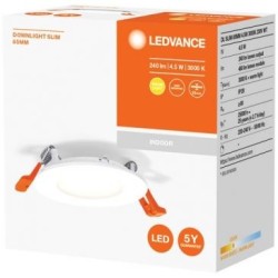 Spot LED encastré compact 4 W chaud blanc