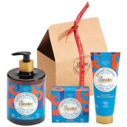 Coffret secret des calanques savon liq., savonnette et crèm